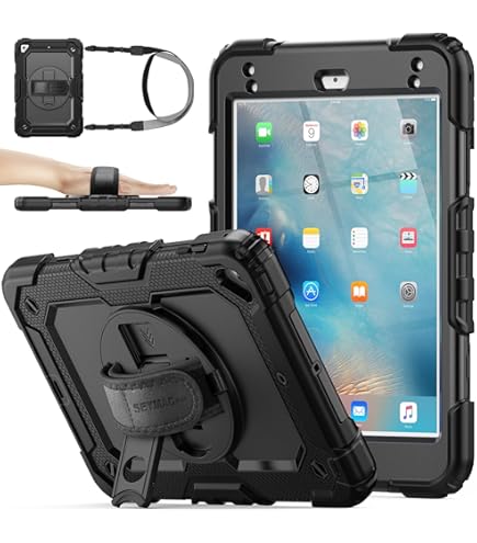 SEYMAC stock iPad mini 7/mini 6専用ケース 耐衝撃 ペンホルダー